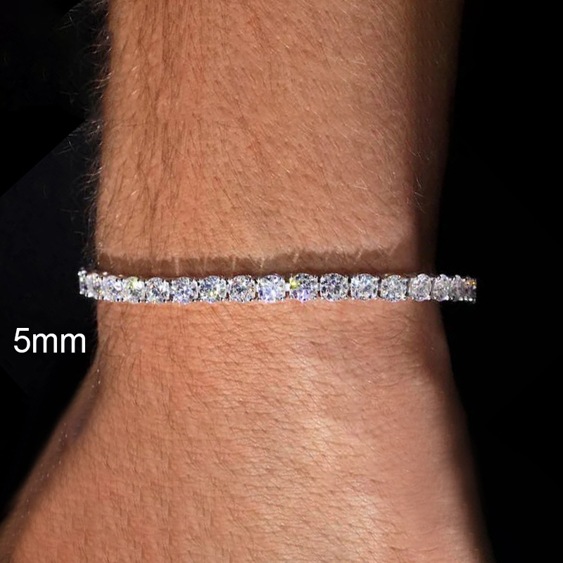 2mm/3mm/4mm/5mm/6.5mm S925 & Moissanite Tennis Bracelet