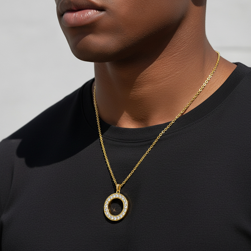 Iced Circle Pendant Iced Circle Pendant