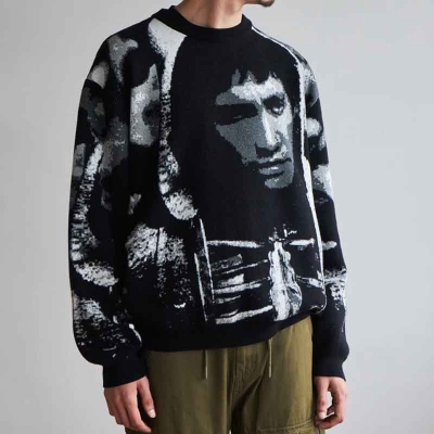 Vintage Portrait Jacquard Sweater