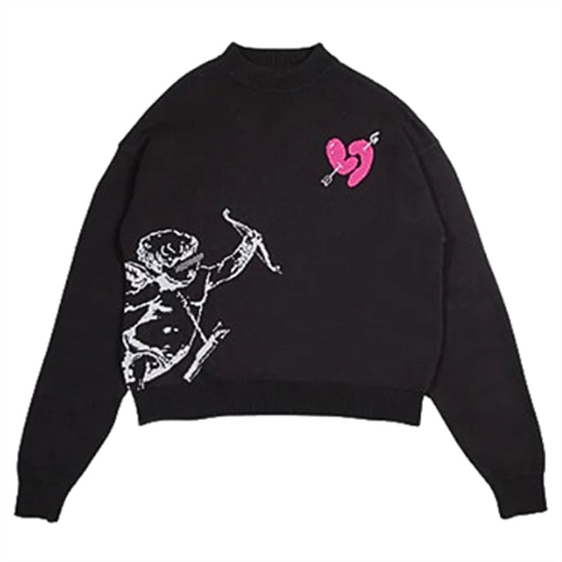 Y2K Cupid Archery Jacquard Sweater