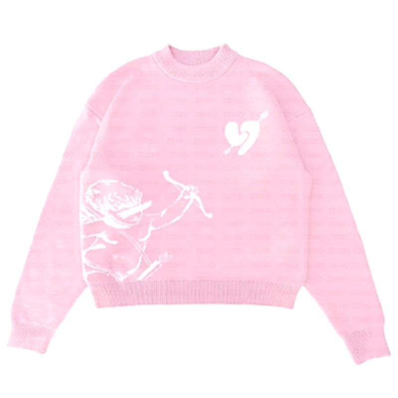 Y2K Cupid Archery Jacquard Sweater