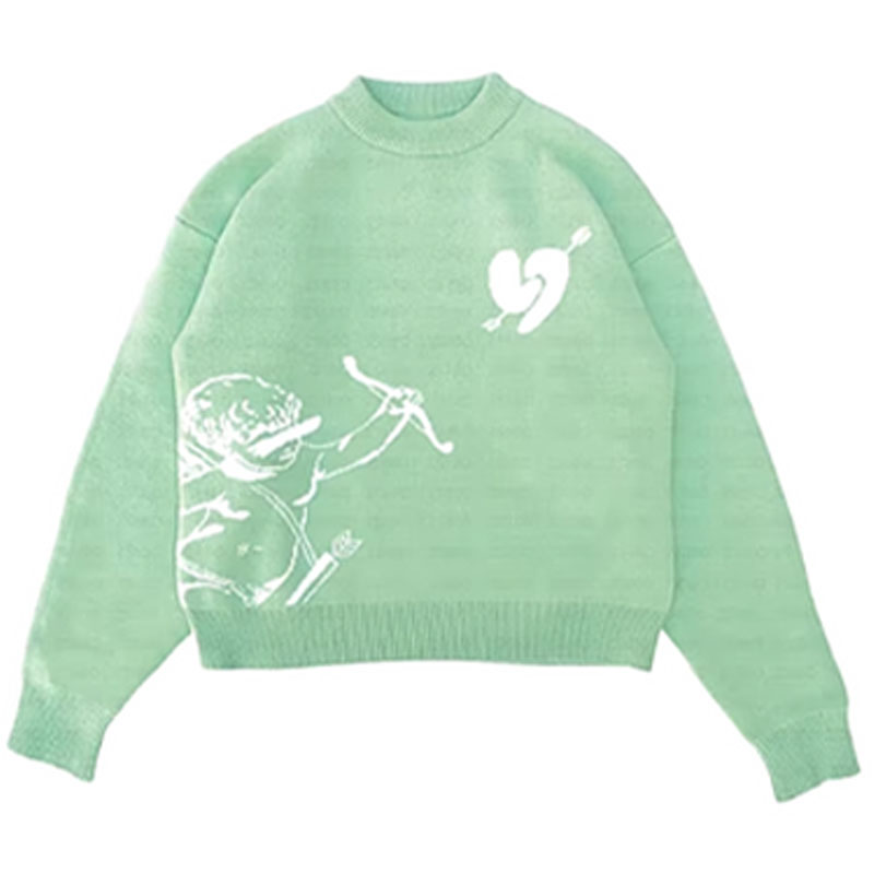 Y2K Cupid Archery Jacquard Sweater