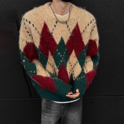 Vintage Lattice Christmas Sweater