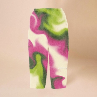 Color Swoosh Printed Flannel Lounge Pants