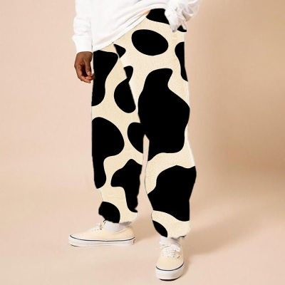 Cow Print Flannel Lounge Pants