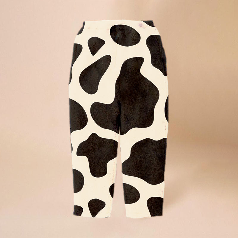 Cow Print Flannel Lounge Pants