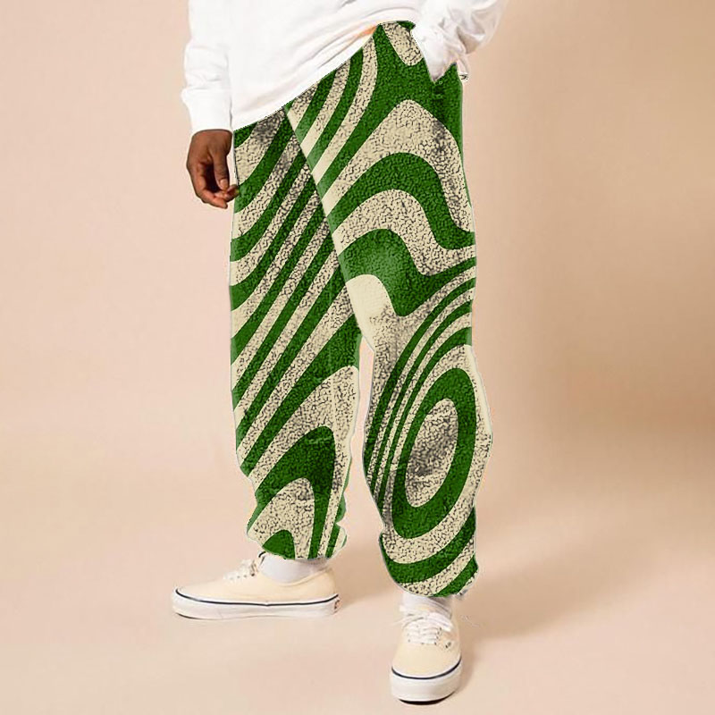 Geometric Line Flannel Lounge Pants