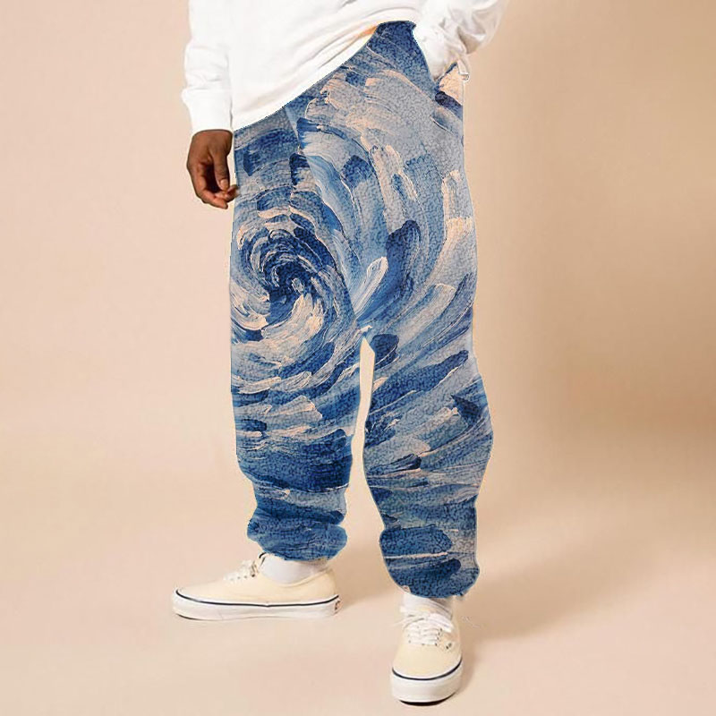 Artistic Illustration Flannel Lounge Pants