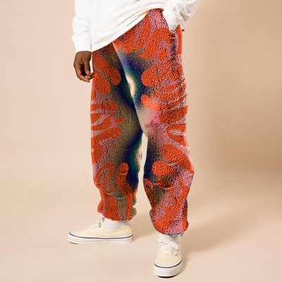 Tie-Dye Printed Flannel Lounge Pants