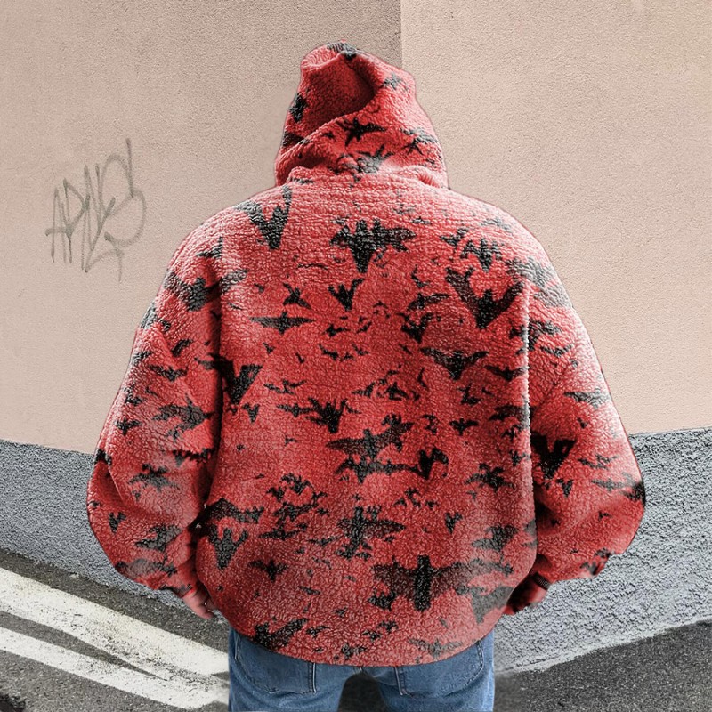 Hip Hop Graffiti Flannel Hoodie