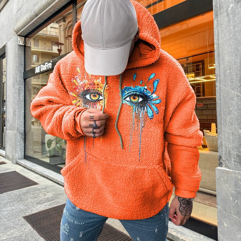 Peace Dove Graffiti Flannel Hoodie