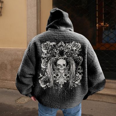 Gothic Religious Flannel Hoodie