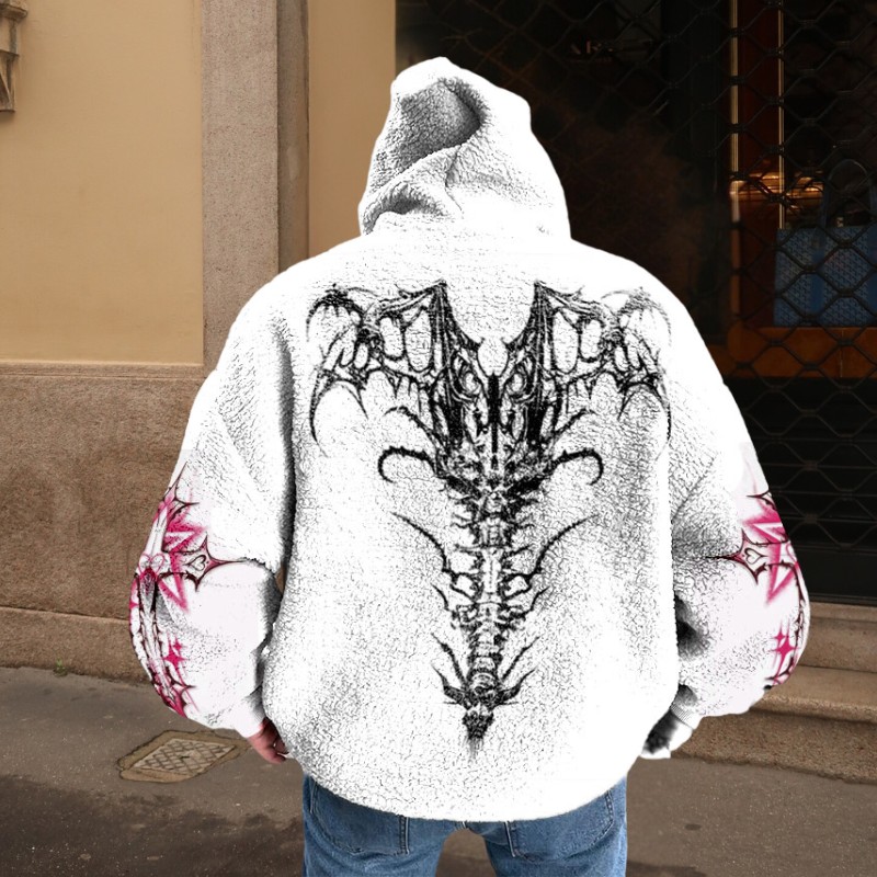 Gothic Religious Flannel Hoodie