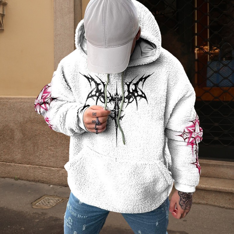 Gothic Religious Flannel Hoodie