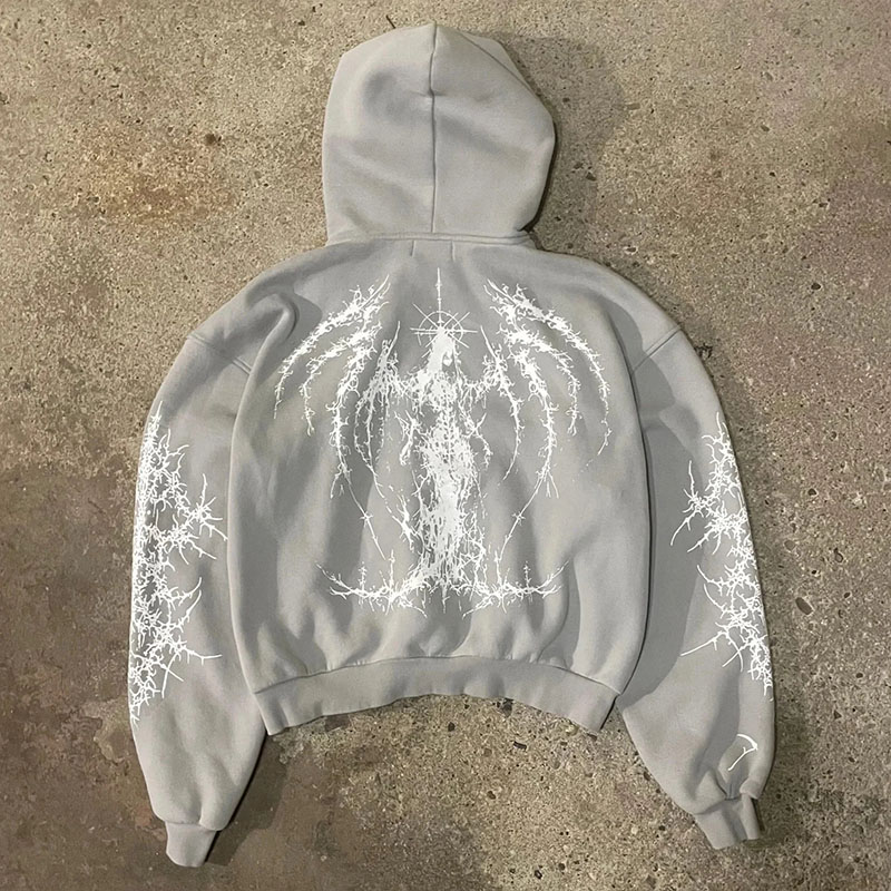 Fashion Angel Wings Print Hoodies