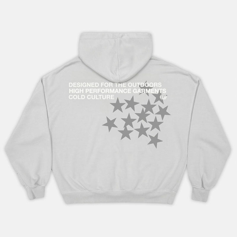 Star Letter Print Hoodie