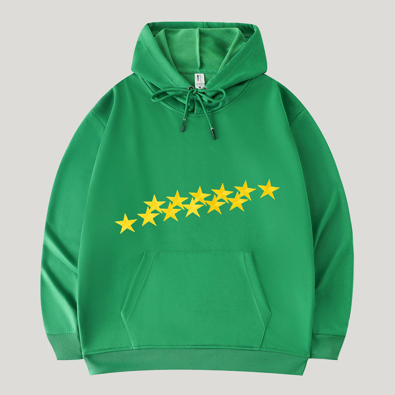 Star Print Hoodie