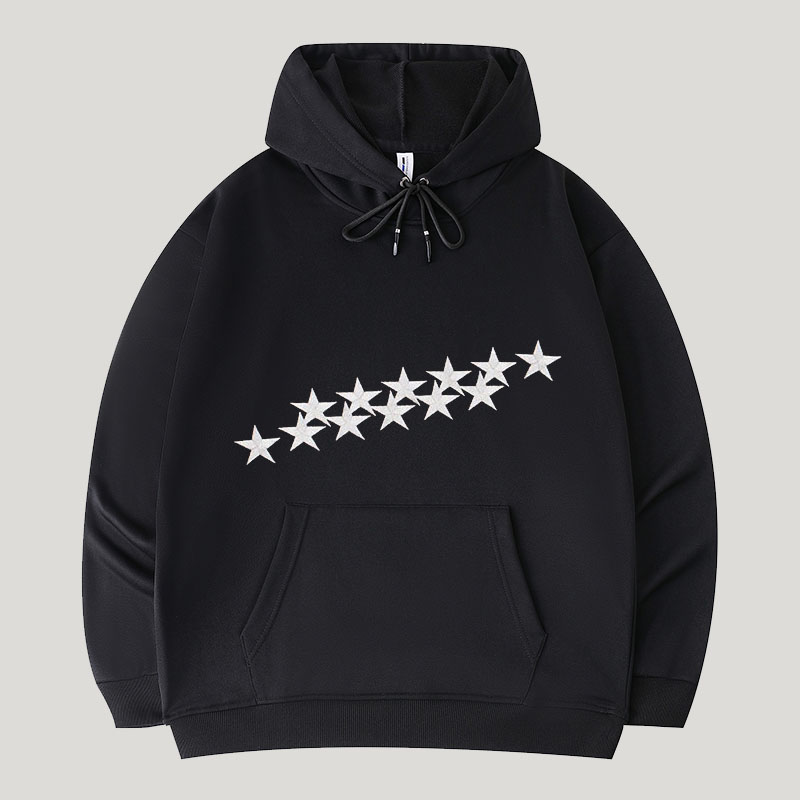 Star Print Hoodie