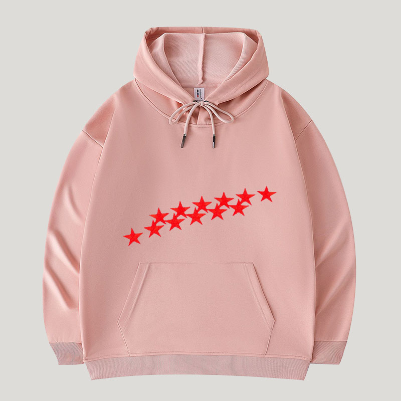 Star Print Hoodie