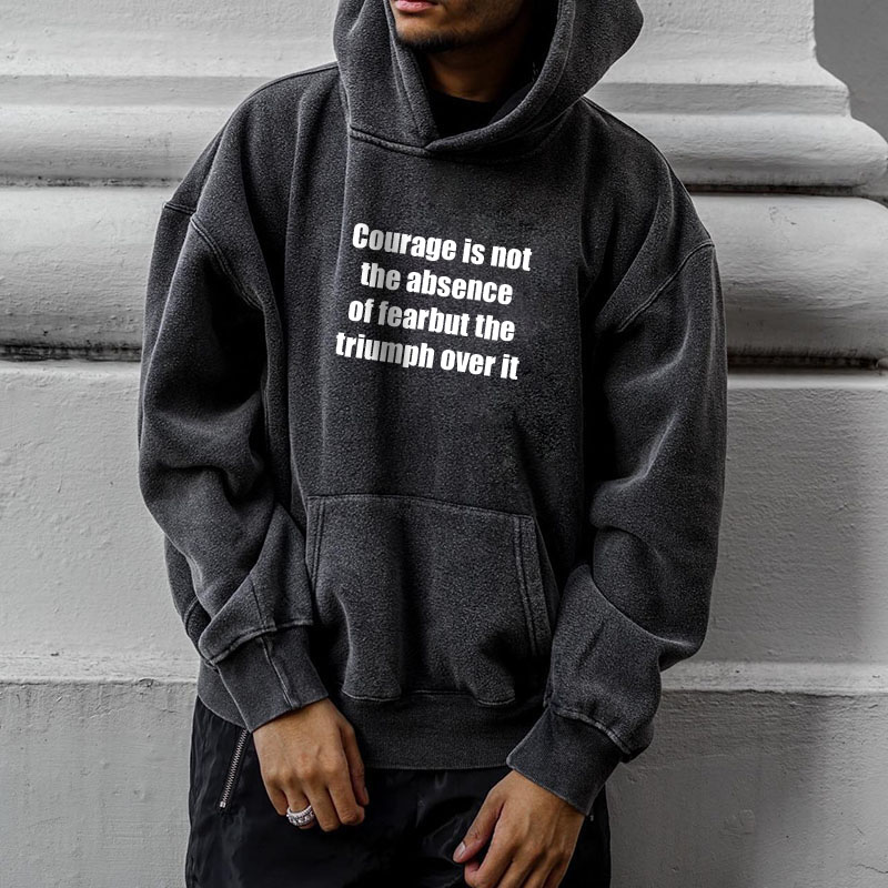 Don't Be Afraid Washed Hoodie