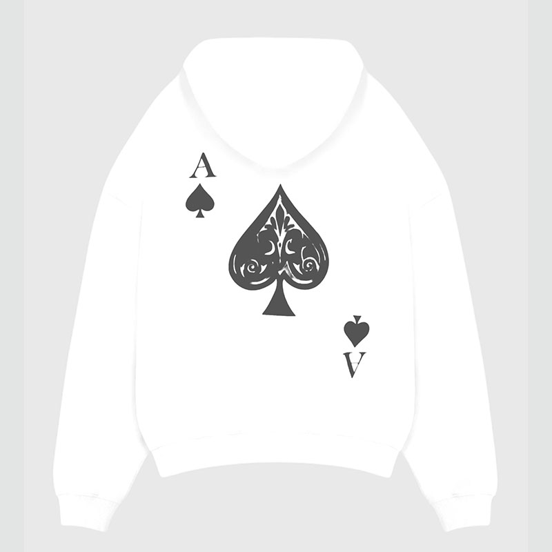 Ace of Spades Print Hoodie