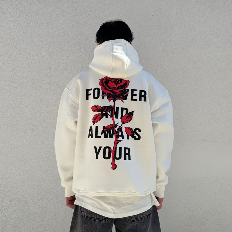 Forever And Always Printed Hoodie