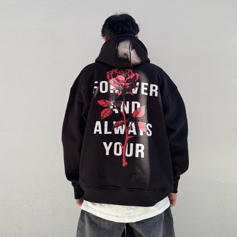 Forever And Always Printed Hoodie