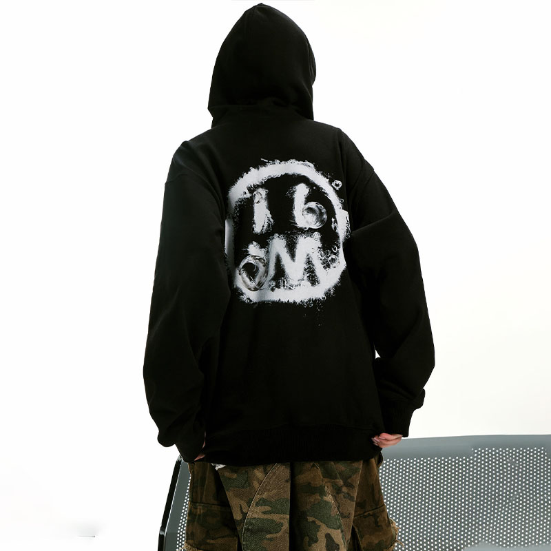 Smiley Letter Graffiti Hoodie