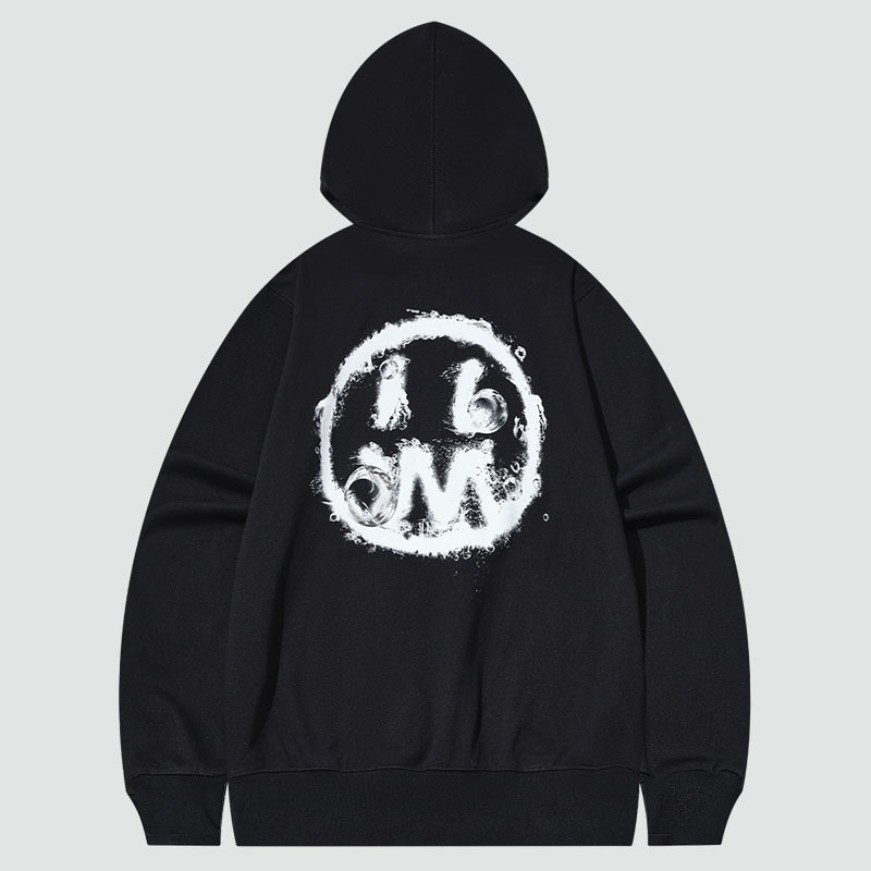 Smiley Letter Graffiti Hoodie