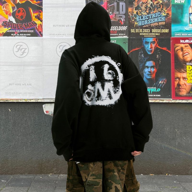Smiley Letter Graffiti Hoodie