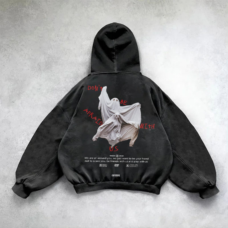 Y2K Goth Washed Hoodie