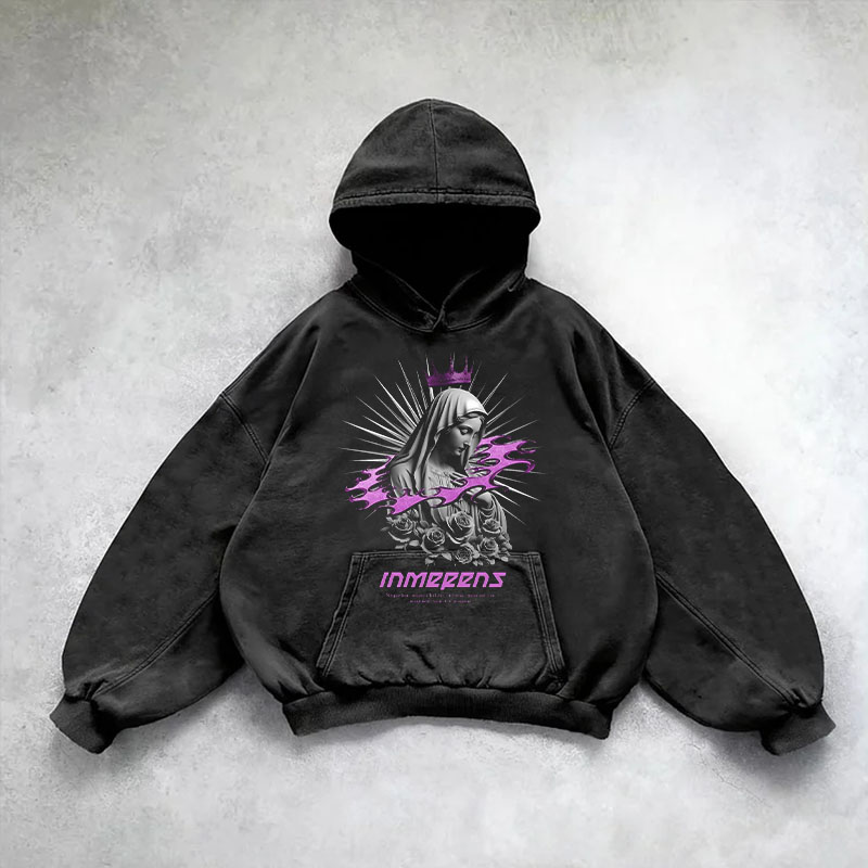 Y2K Goth Madonna Washed Hoodie