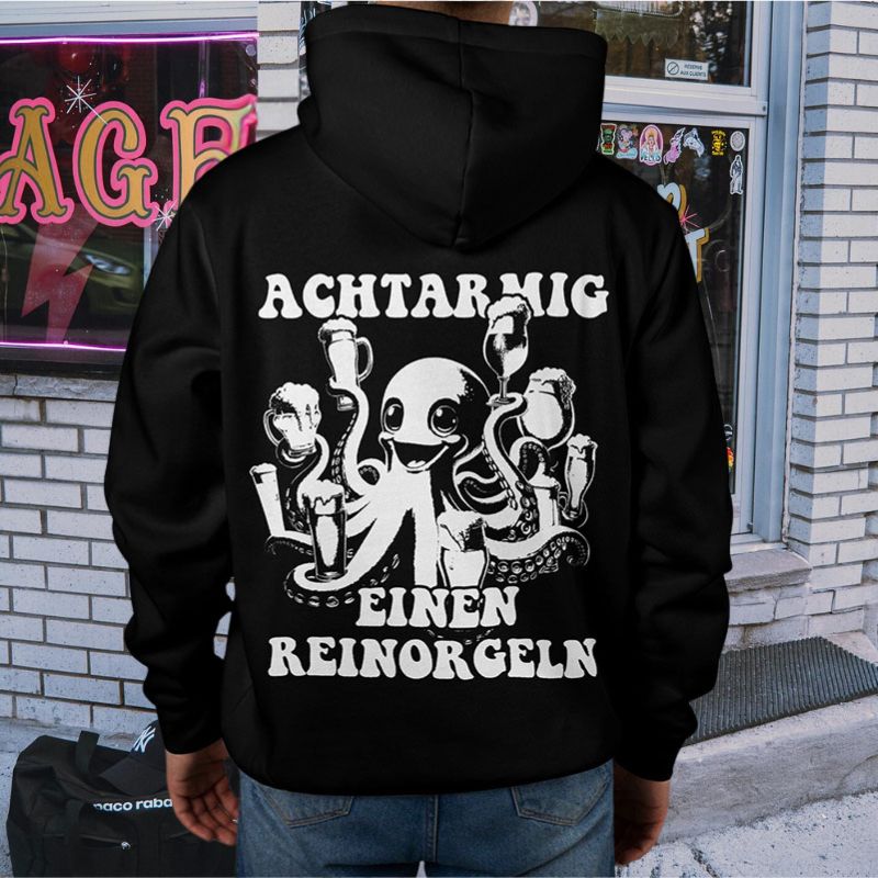 Achtarmig Hoodie Backprint