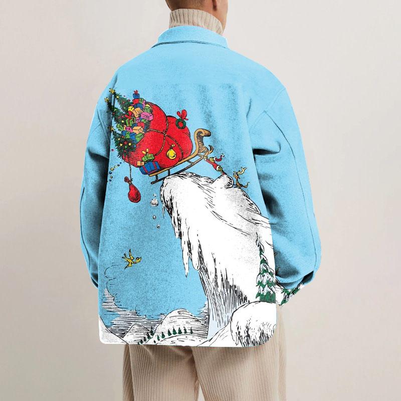 Christmas Graffiti Shirt Jacket