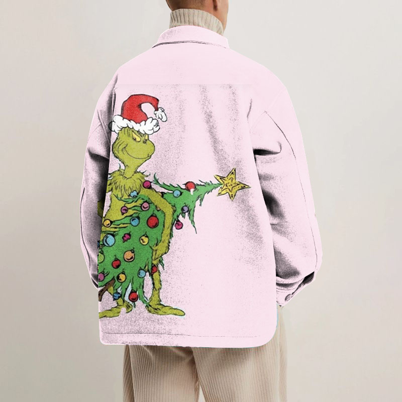 Christmas Graffiti Shirt Jacket