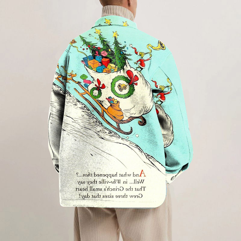 Christmas Graffiti Shirt Jacket