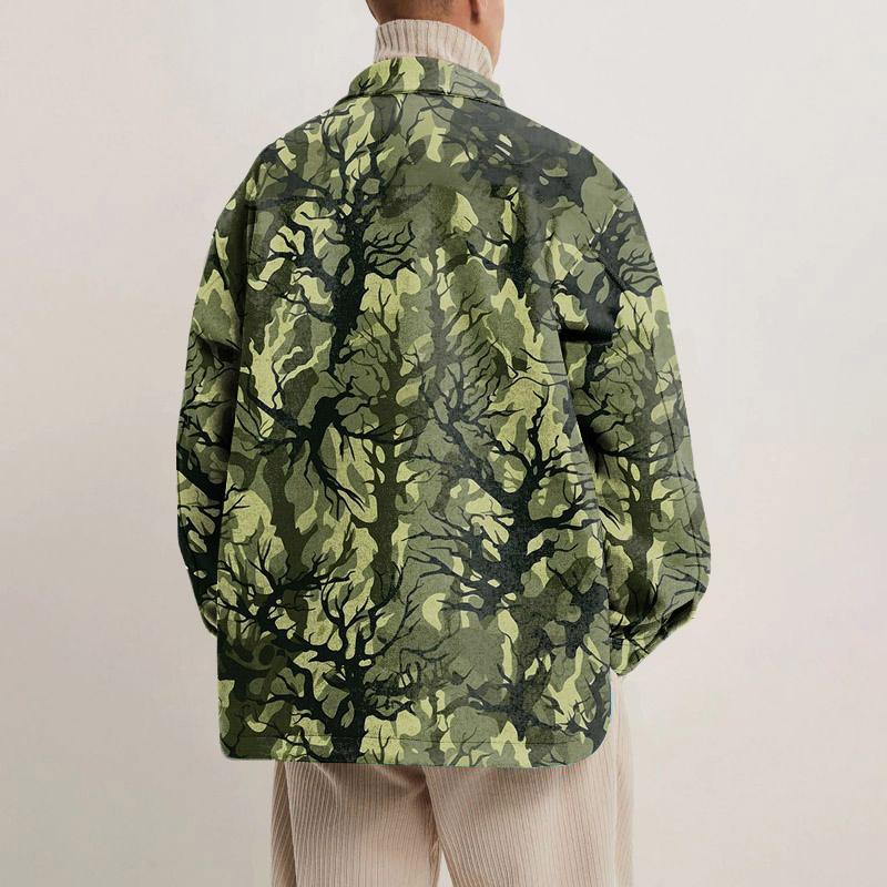 Jungle Camouflage Shirt Jacket