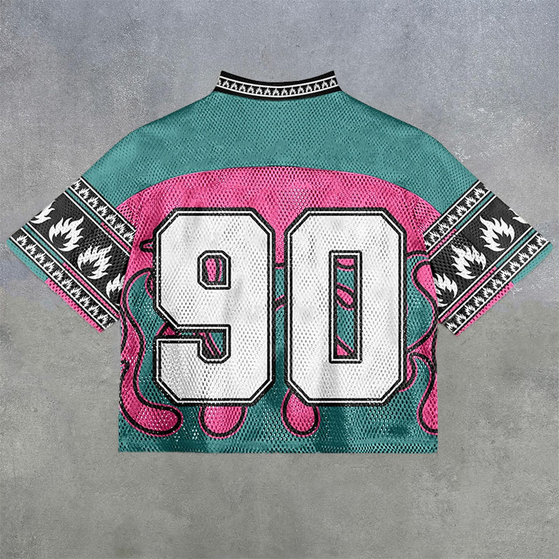 No.90  Camouflage Print Mesh Jersey