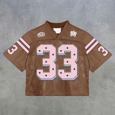 Hip Hop NO'33 Printed Mesh Jersey