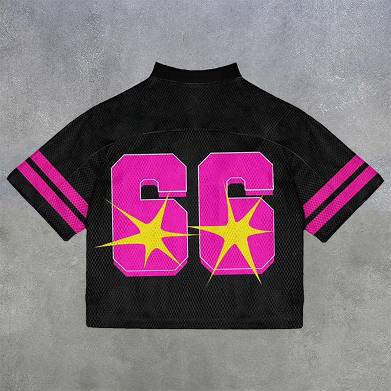 Hip Hop NO'66 Printed Mesh Jersey