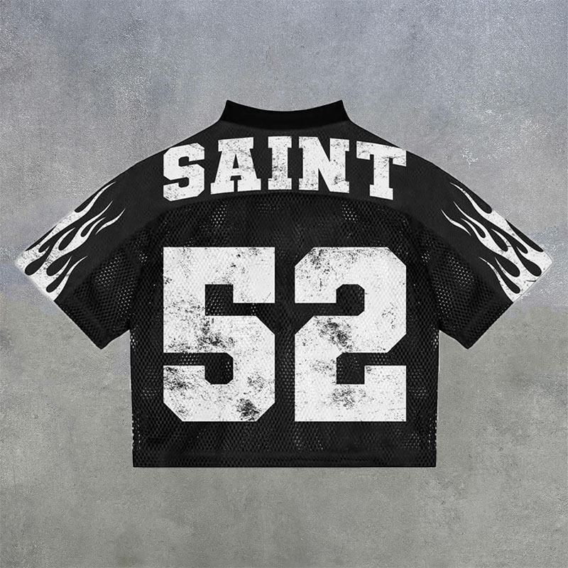 NO'52 Print Mesh Jersey