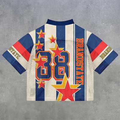 NO'88 Digital Print Mesh Jersey