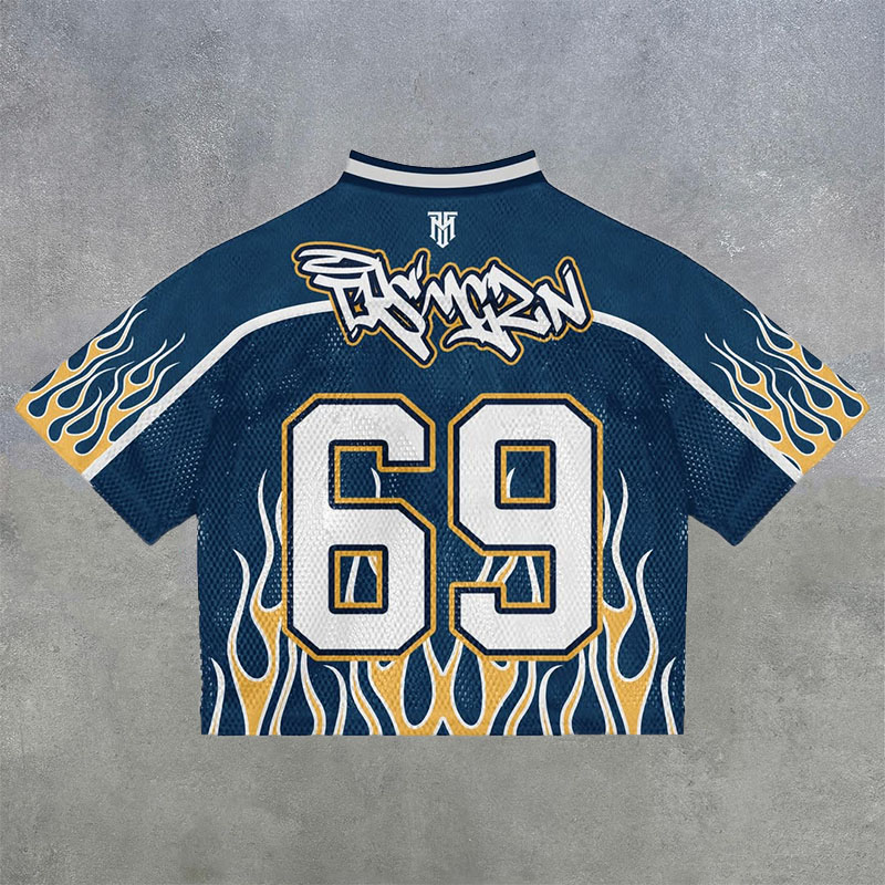 NO'69 Mesh Breathable Hip Hop Jersey