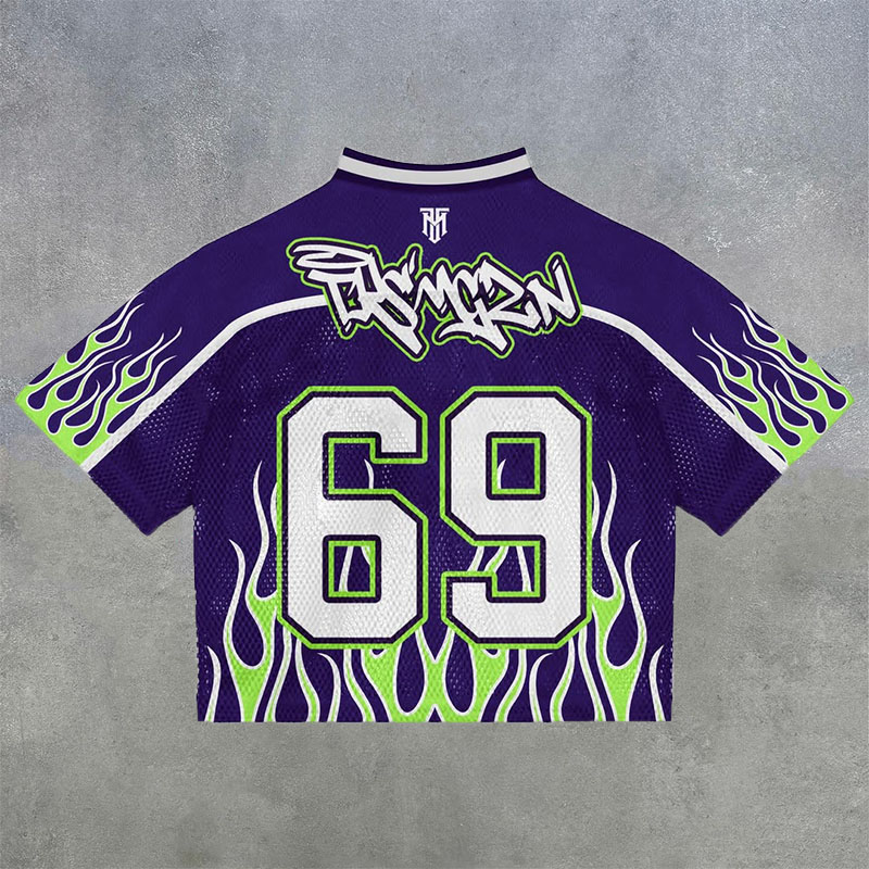 NO'69 Mesh Breathable Hip Hop Jersey