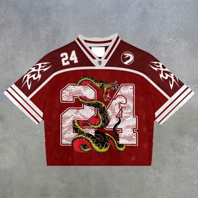 NO'24 Mesh Breathable Hip Hop Jersey