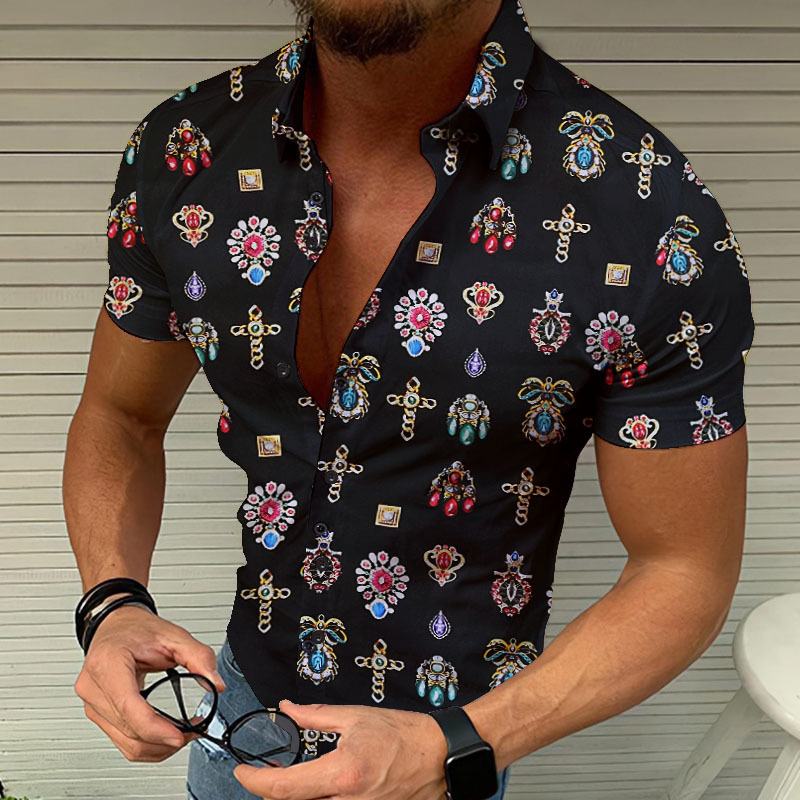Men's Printed Hawaiian Shirt