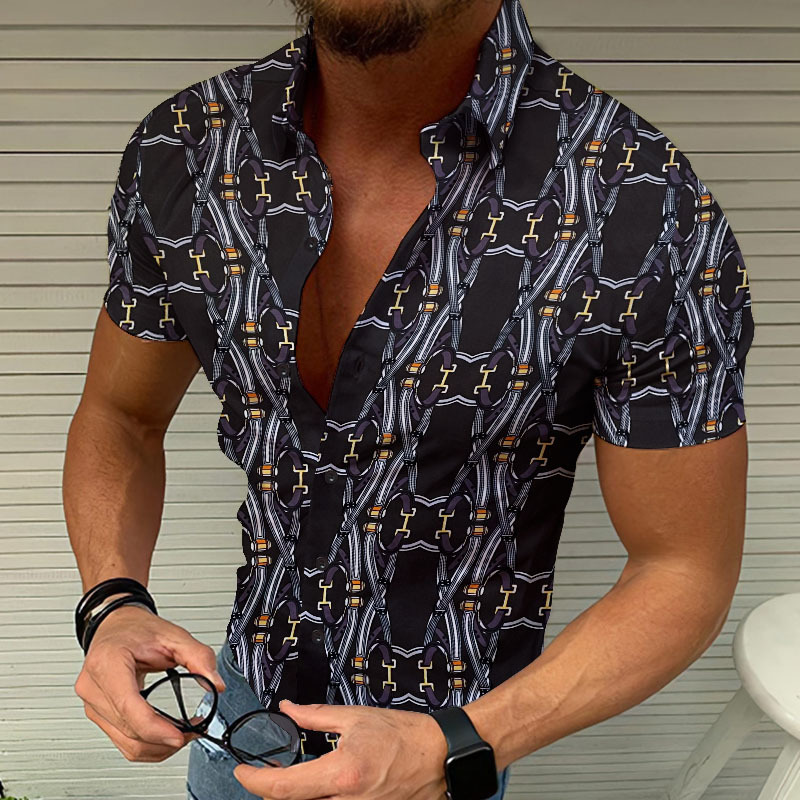 Men's Printed Hawaiian Shirt