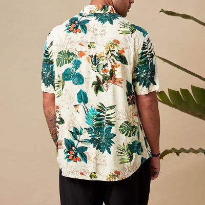 Loose Vacation American Casual Floral Shirt