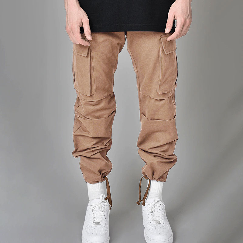 Fashion Multi Pocket Drawstring Men's Cargo Pants