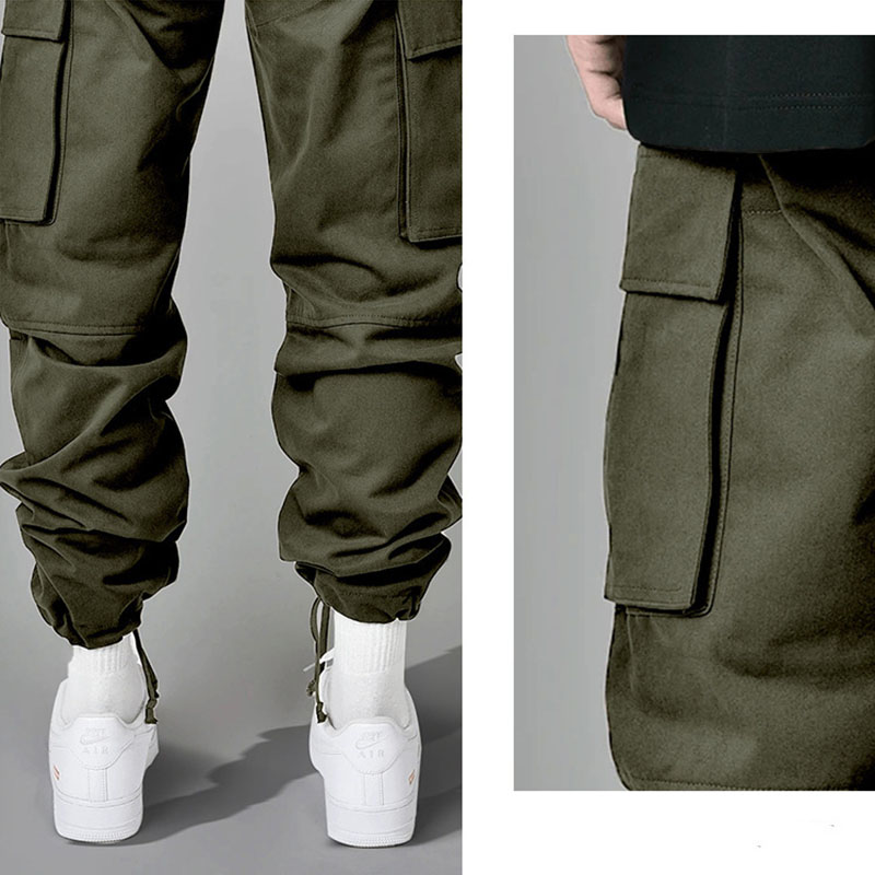 Fashion Multi Pocket Drawstring Men's Cargo Pants